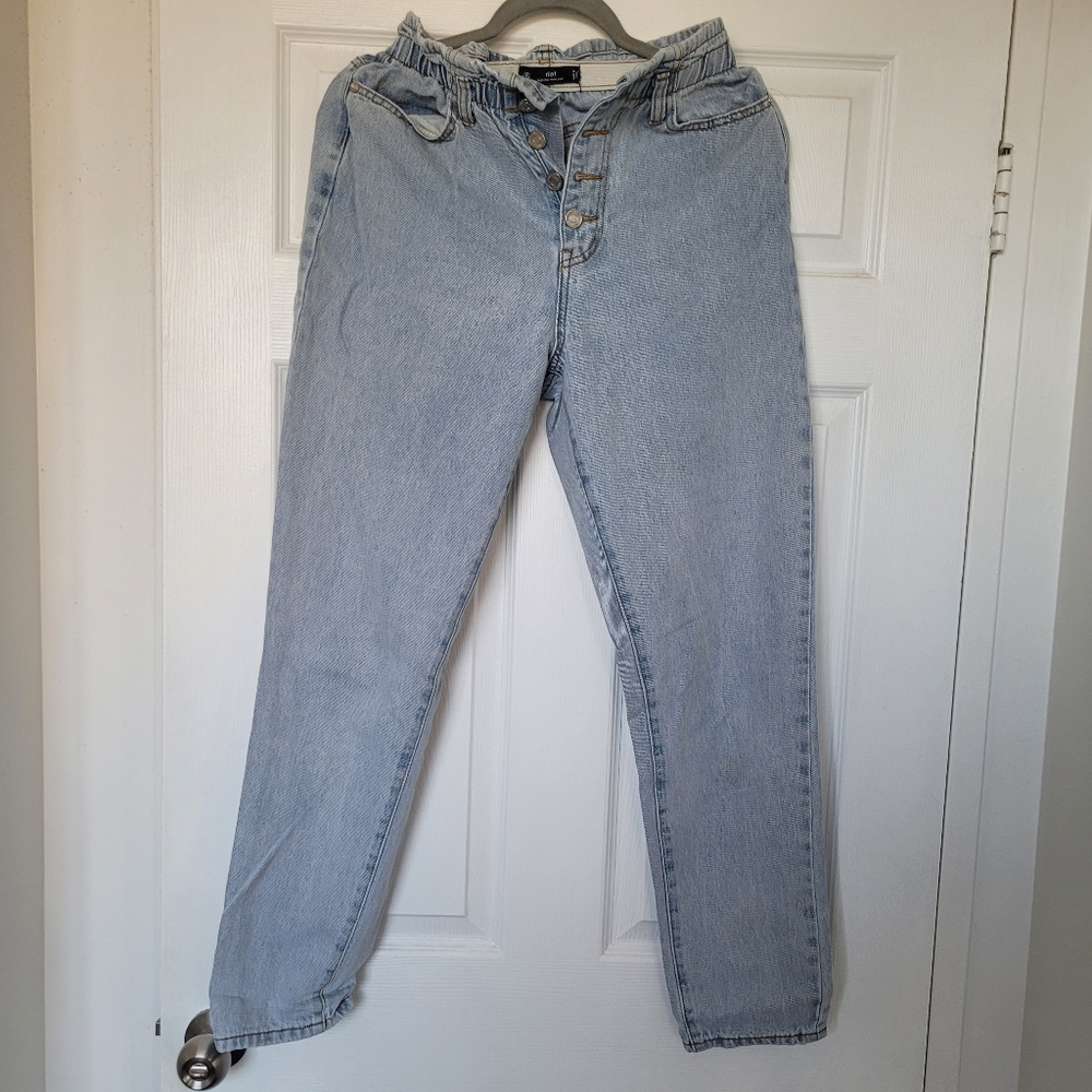 Misguided Riot High Rise Mom Jeans, Size 4 - Picture 2 of 4